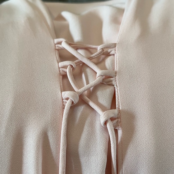 Vintage Dawn Joy Pink‎ Lace Collar Button-Down Dress - Picture 10 of 15